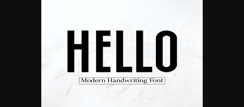 Hello Font Poster 3