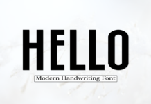 Hello Font Poster 1