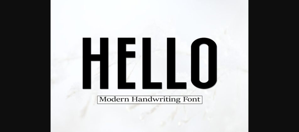 Hello Font Poster 1