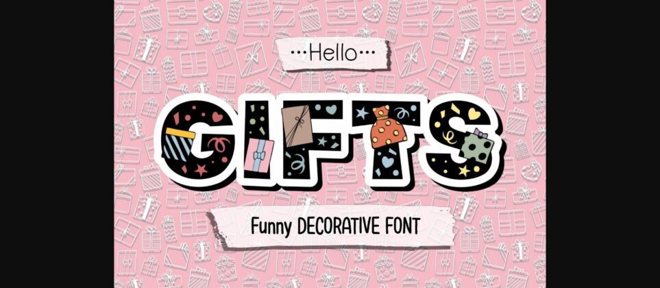Hello Gifts Font Poster 3