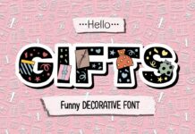 Hello Gifts Font Poster 1