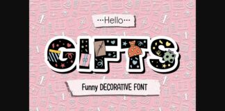 Hello Gifts Font Poster 1