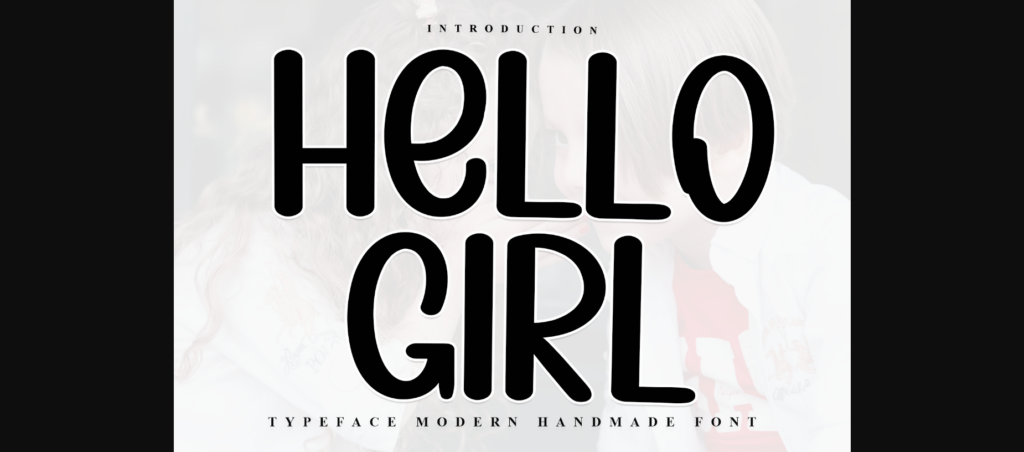 Hello Girl Font Poster 3