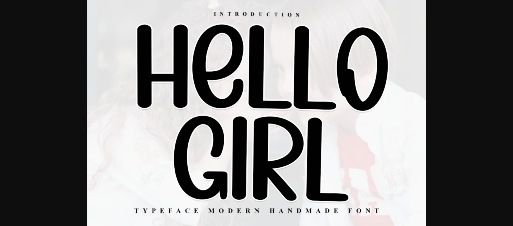 Hello Girl Font Poster 1