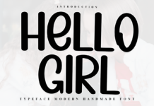 Hello Girl Font Poster 1