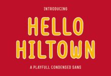Hello Hiltown Font Poster 1