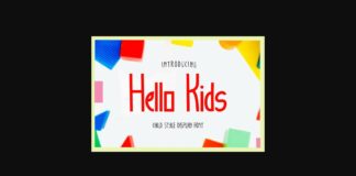 Hello Kids Font Poster 1