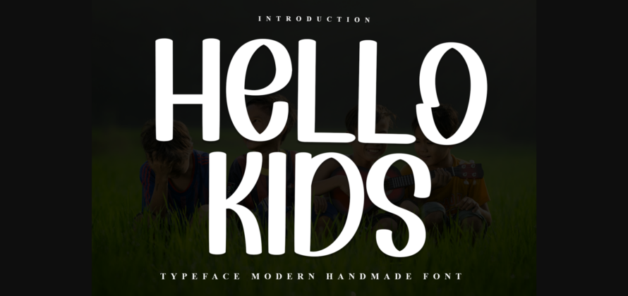 Hello Kids Font Poster 3