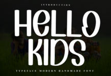 Hello Kids Font Poster 1