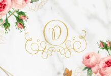 Hello Monogram Font Poster 1