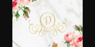 Hello Monogram Font Poster 1