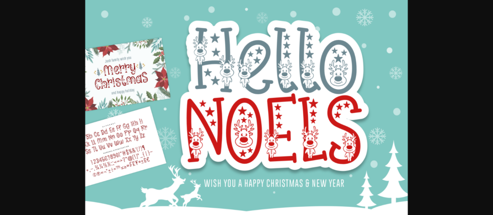 Hello Noels Font Poster 3