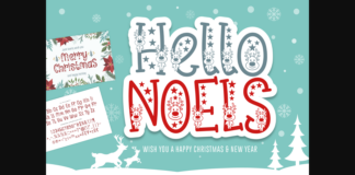 Hello Noels Font Poster 1