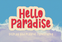 Hello Paradise Font Poster 1