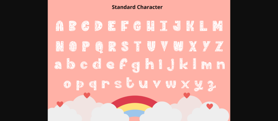 Hello Rainbow Font Poster 7