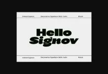 Hello Signove Font Hello Signove Font Poster 1