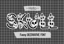 Hello Skull Font Poster 1