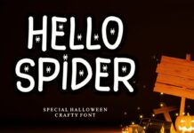 Hello Spider Font Poster 1