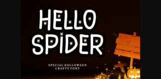 Hello Spider Font Poster 1