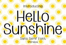 Hello Sunshine Font Poster 1