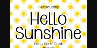 Hello Sunshine Font Poster 1