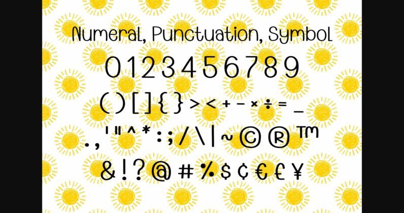Hello Sunshine Font Poster 6