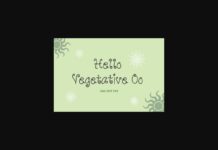 Hello Vegetative Oo Font Poster 1