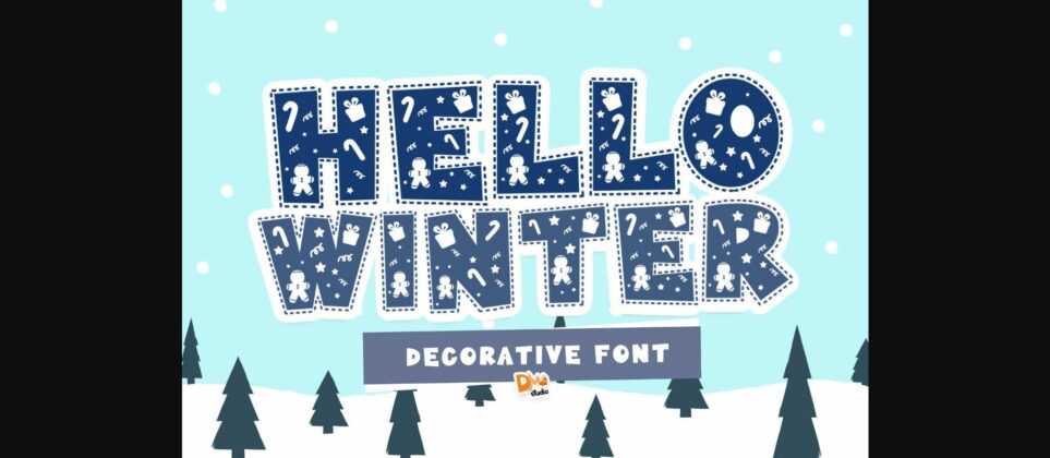 Hello Winter Font Poster 3