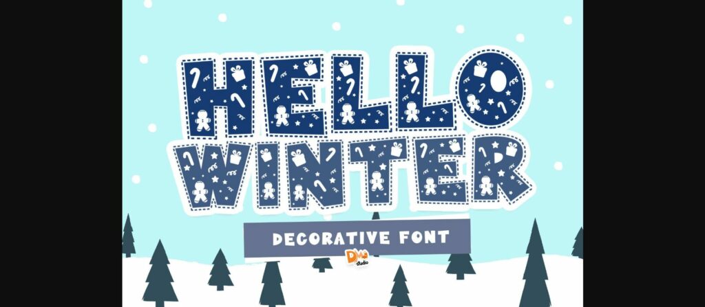 Hello Winter Font Poster 1