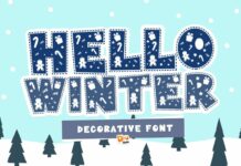 Hello Winter Font Poster 1