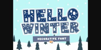 Hello Winter Font Poster 1