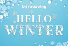 Hello Winter Font Poster 1