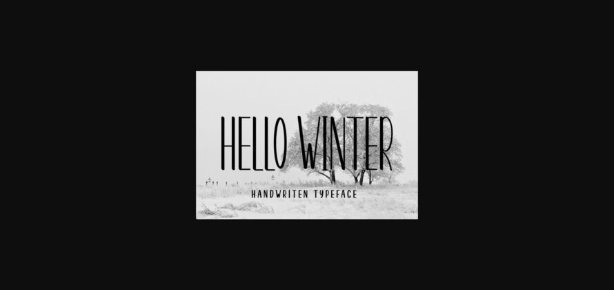 Hello Winter Font Poster 3