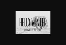 Hello Winter Font Poster 1