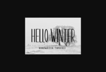 Hello Winter Font Poster 1