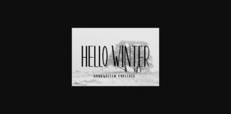 Hello Winter Font Poster 1