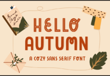 Hello Autumn Font Poster 1
