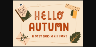 Hello Autumn Font Poster 1