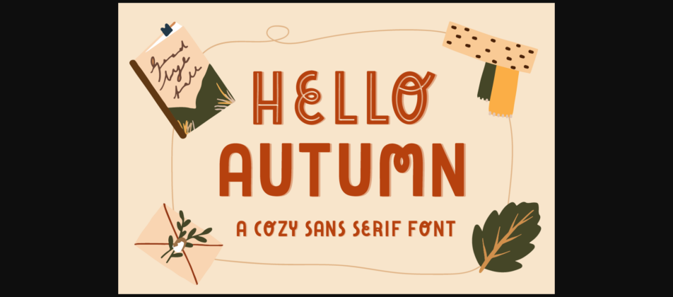 Hello Autumn Font Poster 1