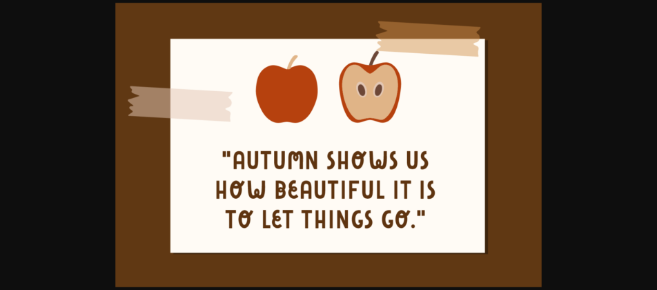 Hello Autumn Font Poster 4