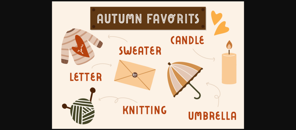 Hello Autumn Font Poster 7