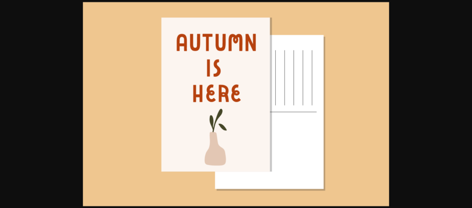 Hello Autumn Font Poster 8