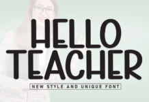 Helloteacher Font Poster 1