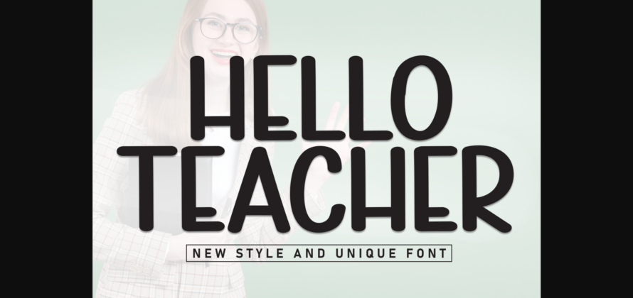 Helloteacher Font Poster 1