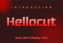 Hellocut Font Poster 1