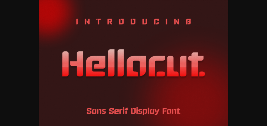 Hellocut Font Poster 1