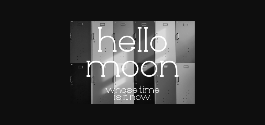 Hellomoon Font Poster 6