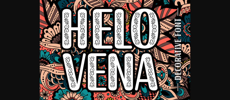 Helo Vena Font Poster 3