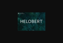 Helobert Font Poster 1