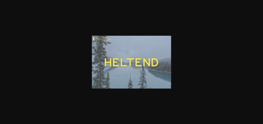 Heltend Font Poster 3